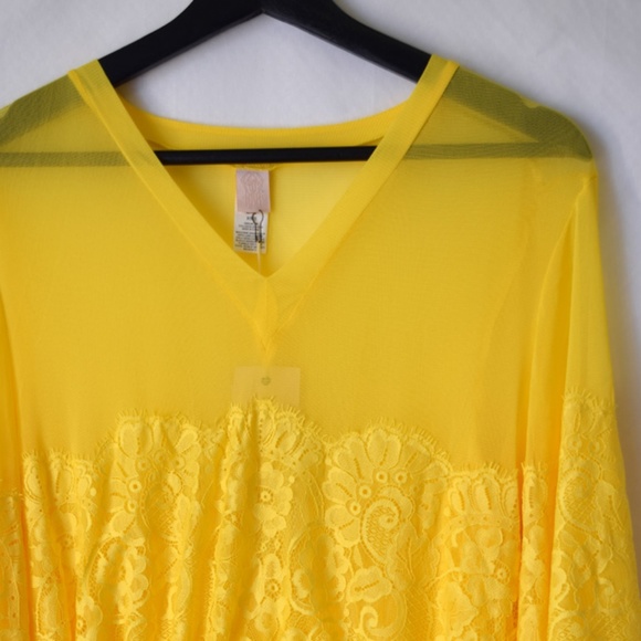 NWT Hot As Hell HAH Long Sheer Lace Mesh Dress - Picture 4 of 8